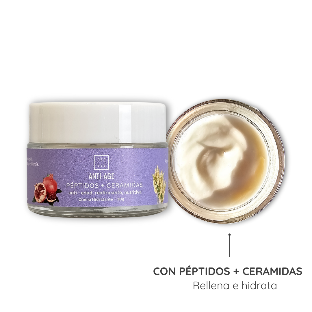 Crema Anti-Age - Reafirmante con Péptidos y Ceramidas - 30g