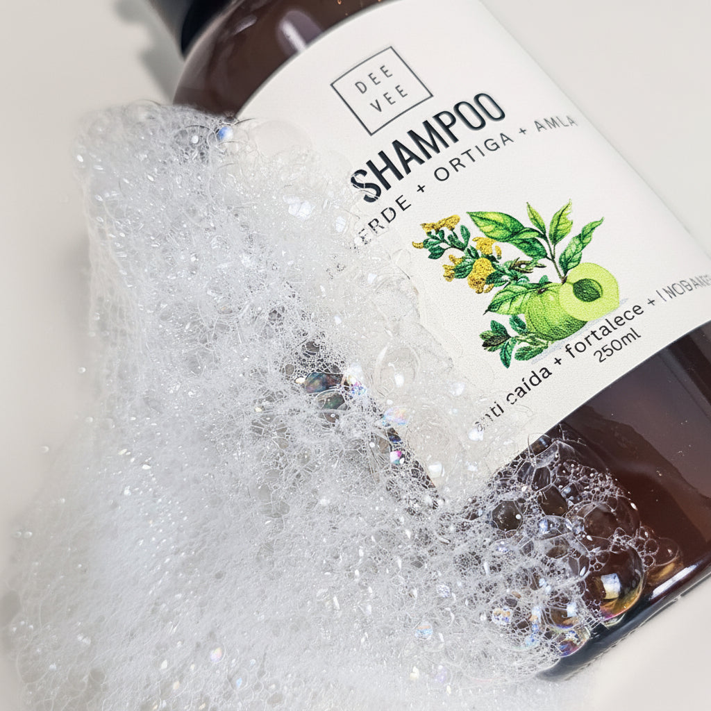 Shampoo Fortalecedor 3x - Té Verde + Ortiga + Amla -250ml