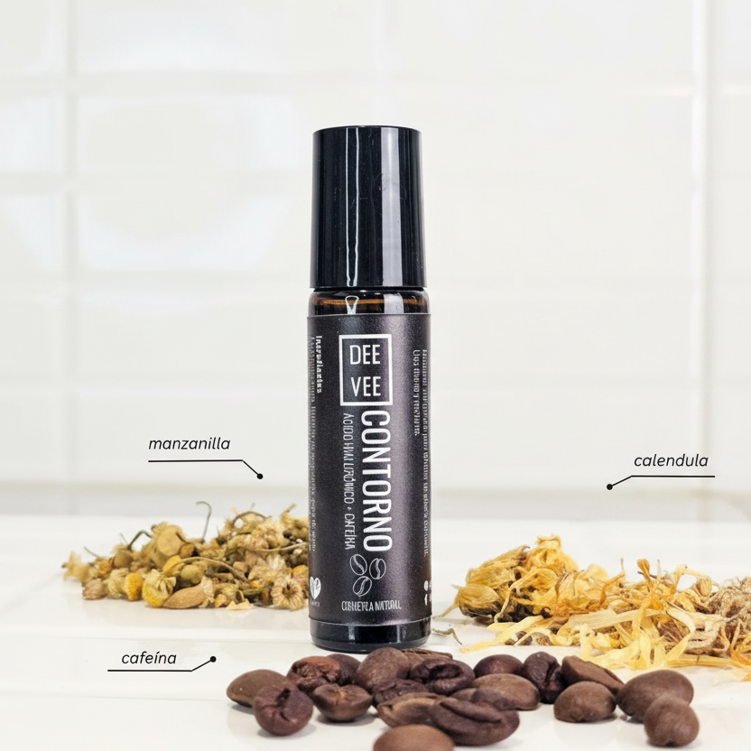 Contorno roll-on (Ácido Hialurónico + Cafeína + Péptidos)