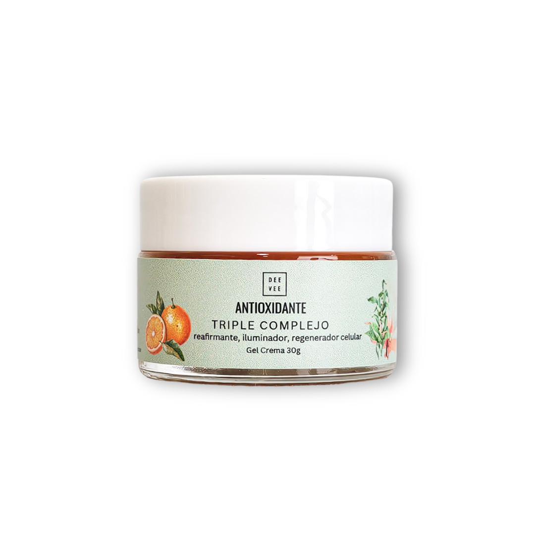 Gel Crema Antioxidante Triple | Ilumina, Repara y Reafirma - 30g